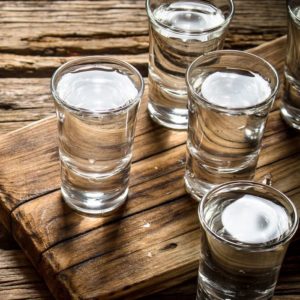 Glasses with Vodka